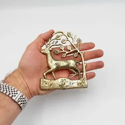 جاکلیدی برنزی مدل گوزن تکی - نوین برنز
