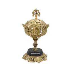 شکلات خوری برنزی ارکیده پایه سنگی - نوین برنز