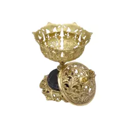 شکلات خوری برنزی ارکیده پایه سنگی - نوین برنز