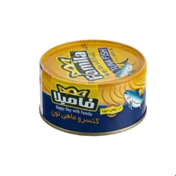 کنسروماهی تن درروغن سویا ۱۸۰گرمی فامیلا