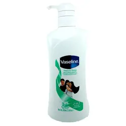 شامپو شیر سر وازلین Vaseline مدل Thick &amp; Shiny