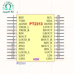 کتابخانه IC PT2313 برای آلتیوم دیزاینر