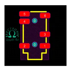 کتابخانه کانکتور AUX مادگی (SMD) برای آلتیوم دیزاینر