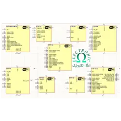 کتابخانه پکیج ماژول وایفای (WIFI_ESP8266) برای آلتیوم دیزاینر - جامع ترین کتابخانه - امگا الکترونیک