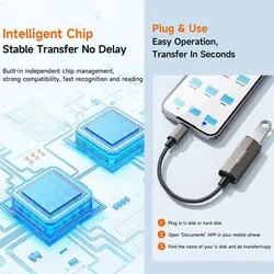 او تی جی آیفون مناسب هارد اکسترنال Mcdodo 2 in 1 Convertor - اورجیلند