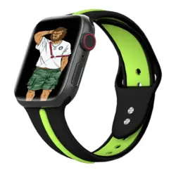 بند سیلیکونی ورزشی اپل واچ Green tanoshi strap band - اورجیلند