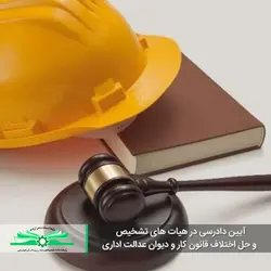 آیین دادرسی در هیات های تشخیص و حل اختلاف قانون کار و دیوان عدالت اداری