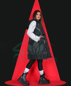 پافر چرم دوزی کلاهدار