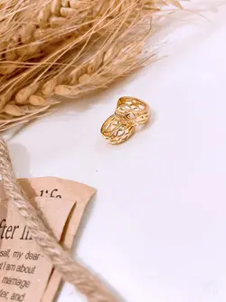 گوشواره حلقه ای مشبک - G1003