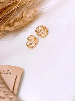 گوشواره حلقه ای مشبک - G1003