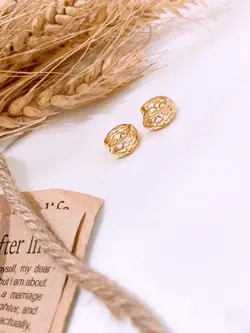 گوشواره حلقه ای مشبک - G1003