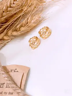 گوشواره برنجی دایره ای - G1001