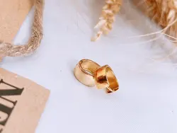 گوشواره حلقه ای گرد پهن - G1014