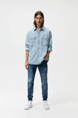 شلوار جین مردانه برند زارا – مدل 6688/408 - فروشگاه اینترنتی پاپیا مد