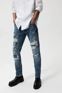 شلوار جین مردانه برند زارا – مدل 6688/355 - فروشگاه اینترنتی پاپیا مد