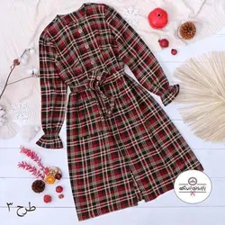 0172 - مانتو عروسکی چهارخونه