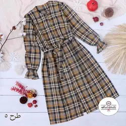 0172 - مانتو عروسکی چهارخونه