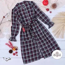 0172 - مانتو عروسکی چهارخونه