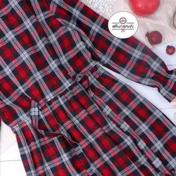 0172 - مانتو عروسکی چهارخونه