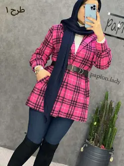 0181 - پالتو چهارخونه عروسکی