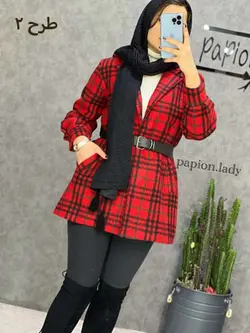 0181 - پالتو چهارخونه عروسکی