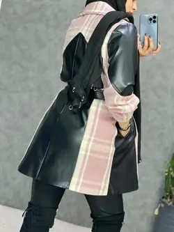 0236_پالتو فوتر و چرم ترکیبی