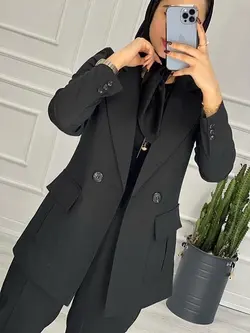 0276_ کت شلوار مام استایل موکا