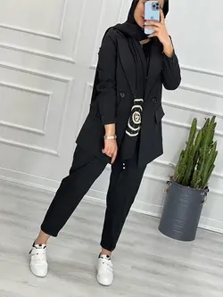 0276_ کت شلوار مام استایل موکا