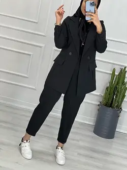 0276_ کت شلوار مام استایل موکا