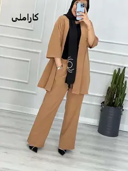 0284_ست کت شلوار مزونی کاملیا