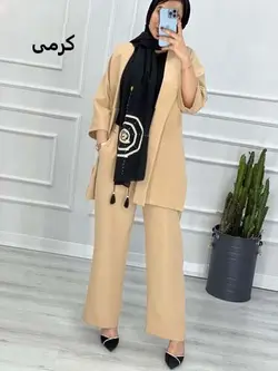 0284_ست کت شلوار مزونی کاملیا