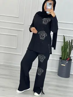 0302_ست مانتو شلوار مزونی ورساچه