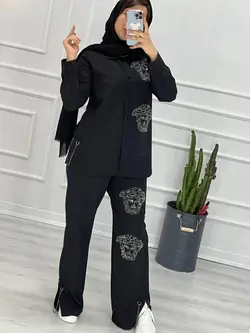 0302_ست مانتو شلوار مزونی ورساچه