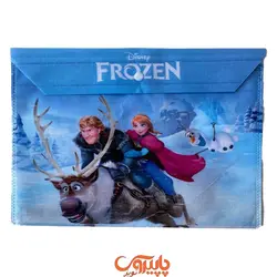 پوشه دکمه دار پارچه ای A4 طرح السا و انا