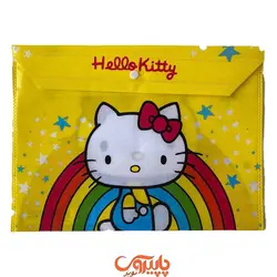 پوشه دکمه دار پارچه ای A4 کیتی