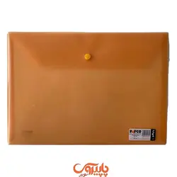 پوشه دکمه دار پاپکو A4 نارنجی