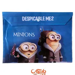 پوشه دکمه دار پارچه ای A4 مینیون