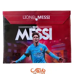 پوشه دکمه دار پارچه ای A4 مسی