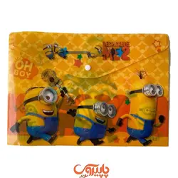 پوشه دکمه دار طرحدار دیزنی A4 مینیون