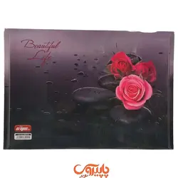 پوشه دکمه دار کلاسیک A4 طرح گل