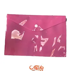 پوشه دکمه دار کمل A5 صورتی