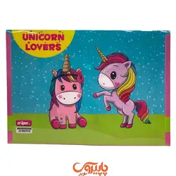 پوشه دکمه دار یونیکورن A4 صورتی 2 یونیکورن کد 6