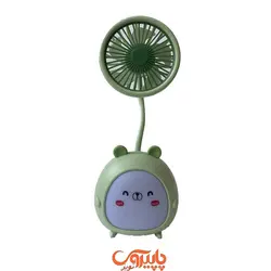 پنکه شارژی خرس کوچولو سبز