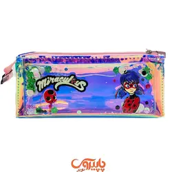 جامدادی آکواریومی لاکچری  برنزی دختر کفش دوزکی