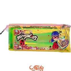 جامدادی آکواریومی لاکچری  طلایی دختر کفشدوزکی