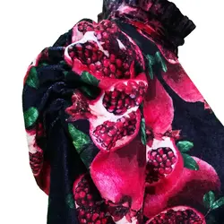 شومیز یلدایی زنانه طرح انار - فروشگاه پوشاک پاپیون شومیز یلدایی زنانه طرح انار