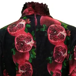 شومیز یلدایی زنانه طرح انار - فروشگاه پوشاک پاپیون شومیز یلدایی زنانه طرح انار