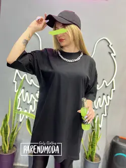 تيشرت لانگ گردن زنجير كد ١٤٠١١١