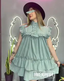 پيراهن دخترانه عروسكي  كد ١٤٠١٠٨