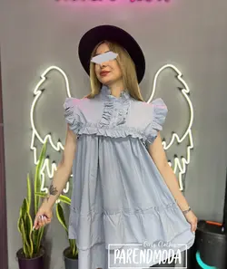 پيراهن دخترانه عروسكي  كد ١٤٠١٠٨